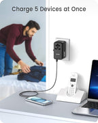 LENCENT Universal Travel Adapter, 100W GaN3 International Adaptor - Image 7