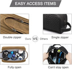 BAGSMART Toiletry Bag for Men, Canvas Travel Toiletry Organizer Dopp Kit - Image 5