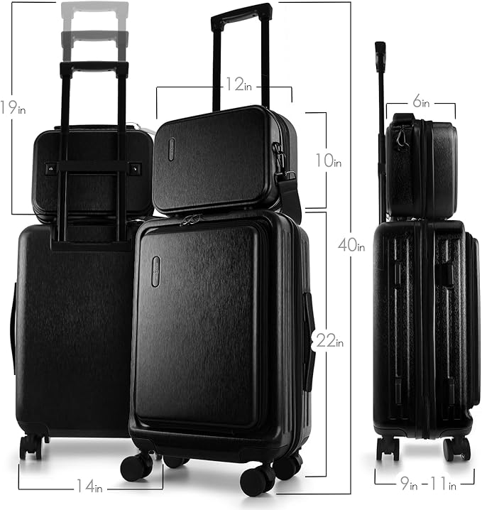 22 Inch Carry On Luggage 22x14x9 Airline Approved, Carry On Suitcase - Image 2