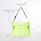 ODODOS 20L Crossbody Tote Bag Large Capacity Lightweight Hobo Shoulder Sling - Image 6