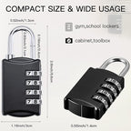 Moxweyeni 10 Pcs 4 Digit Combination Lock Small Combo Luggage Number Locks - Image 2