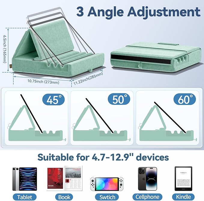 KDD Tablet Pillow Holder, Foldable iPad Stand - Image 8