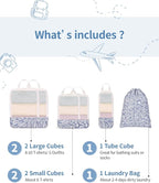 Narwey 6 Set Compression Packing Cubes - Image 3