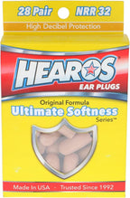 HEAROS Ultimate Softness Series Ear Plugs 28 Pair by Hearos
