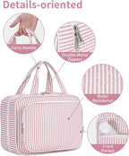 Narwey Striped Travel Toiletry Bag - Image 8