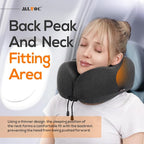 MLVOC Travel Pillow 100% Pure Memory Foam Neck Pillow, Comfortable & Breathable - Image 4