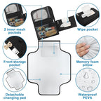 Accmor Portable Diaper Changing Pad, Waterproof Travel Baby Changing Mat - Image 2