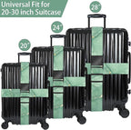 Greenstone Luggage Straps for Suitcases, Adjustable Luggage Travel Belt to Keep - Image 3