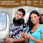 Neck Pillow, Travel Pillow uses Memory Foam to Support Neck Comfort, Ideal - Image 5