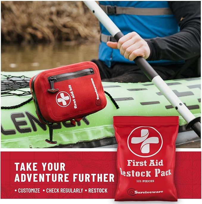 Surviveware 110 Pcs Waterproof Premium Survival First Aid Kit - Image 5