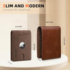 RUNBOX AirTag-Wallet-Mens-Slim-RFID Blocking Wallets Leather - Image 4