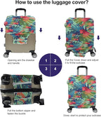 Travel Luggage Cover, Suitcase Protector Bag Fits 22-24 Inch Luggage - Image 3