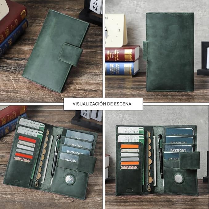 CONTACTS Full Grain Leather Family Passport Holder - Image 8