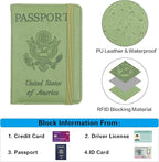 Melsbrinna Premium Leather Passport Holder Covers Case, Waterproof Rfid - Image 5