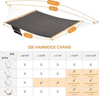 Lazy Daze Hammocks 11 FT Double Outside Hammock Quick Dry Olefin Fabric Hammock - Image 8