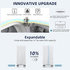 Hard Shell Suitcases Expandable Travel Luggage Sets 3 Piece, Carry on and Check - Image 4
