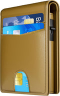 Wallet for Men - RFID Blocking Bifold Slim Minimalist Credit Card Holder Pop Up by QLDBrand