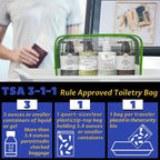 16 Pieces Clear Makeup Bag PVC Zippered Clear Toiletry Carry Pouch Portable - Image 3