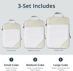Compression Packing Cubes 3 Set, Compressible Space-Saving Packing Cubes - Image 3