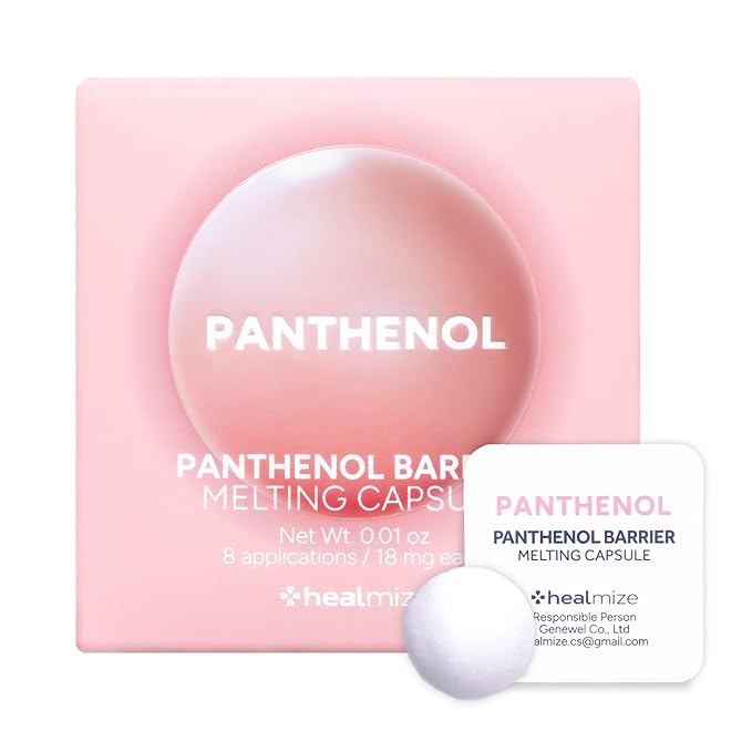 Panthenol Barrier Melting Snowball Capsule (8ea) – 5,470ppm Panthenol with Collagen & Hyaluronic Acid – Soothing, Hydrating, Barrier-Strengthening Freeze-Dried Capsule for Sensitive Skin