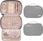 Jewelry Travel Case Organizer for Necklaces, Soft Sided by TBTOTRA