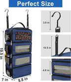 Suitcase Organizer, Travel Luggage Organizer Portable Hanging Travel Shelves - Image 4