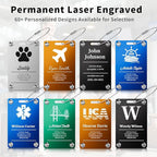 4 Pack Personalized Luggage Tags - Image 3
