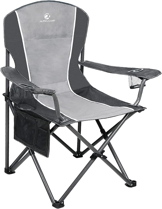 ALPHA CAMP Oversized Camping Folding Chair by ALPHACAMP