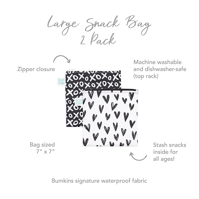 Bumkins Reusable Sandwich and Snack Bags, - Image 5