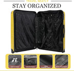 Luggage Sets 4 Piece, ABS PC Lightweight Suitcases - Image 5