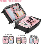 Veken 8 Set Packing Cubes for Travel Essentials, Carry-On Luggage Accessories - Image 6