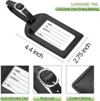 Passport Holder With Luggage Tag Travel Essentials Passport Cover Wallet RFID - Image 3