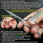 Hair Cutting Scissors Sharp to Cut Hair Cutting Shears Professional Haircut 6 Inch 440c for hairdresser or home use KINSARO for Hairdresser Barber or Home Use