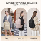 Hiking Travel Backpack for Women Casual Business Weekender Multilayer Laptop Bag - Image 6
