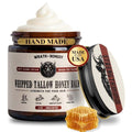 Organic Beef Tallow for Skin - 4 OZ (Citrus) — Grass Fed Beef Tallow for face + Body — US-Made Whipped Tallow and Honey Balm Moisturizer for Dry and Sensitive Skin, Eczema, Rosacea (No Additives)
