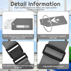 Weewooday 8 Pcs Luggage Straps Suitcase Tags Set - Image 3