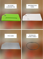 5 Pack Silicone Luggage Tag - Image 3