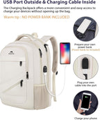 MATEIN 17 Inch Laptop Bookbag for Women, College School Backpack Large Capacity - Image 4
