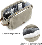 BAGSMART Toiletry Bag for Men, Canvas Travel Toiletry Organizer Dopp Kit - Image 3