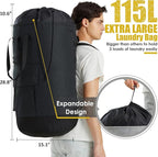 Laundry Backpack Bag 115L, Heavy Duty Laundry Bags - Image 3