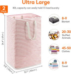 Lifewit 2 Pack Laundry Hamper Large Collapsible Laundry Basket, Freestanding - Image 3