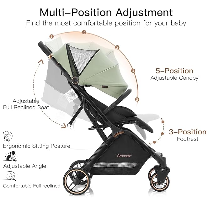 Gravity Folding Baby Stroller - Image 7