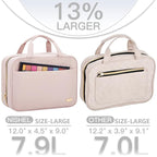 NISHEL Travel Toiletry Bag for women, Portable Hanging Organizer for Full-Sized - Image 3