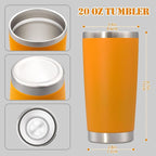 20 oz Tumbler with lid Double Wall Vacuum Insulated Tumblers Stainless Steel - Image 5