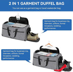 Carry on Garment Bag for Travel, Bukere Convertible Travel Duffel Suit - Image 6