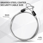 12 Pack Security Cable Luggage Lock - Image 3