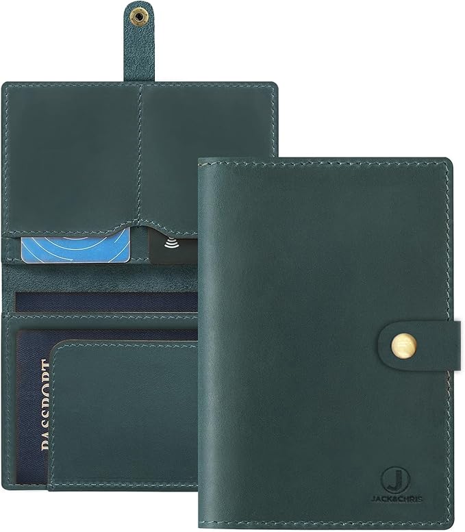 Jack&Chris Genuine Leather Passport Holder by JackChris