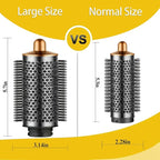 Round Volumizing Brush Attachment for Airwrap, Oval Shape, Hair Styling Tool,Gold