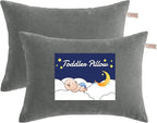 NTBAY Toddler Pillows, Down Alternative 13"x18" Pillow, Machine Washable by NTBAY