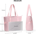 Tote Bag for Women with Zipper, Travel Tote Bags with Compartments Large - Image 4